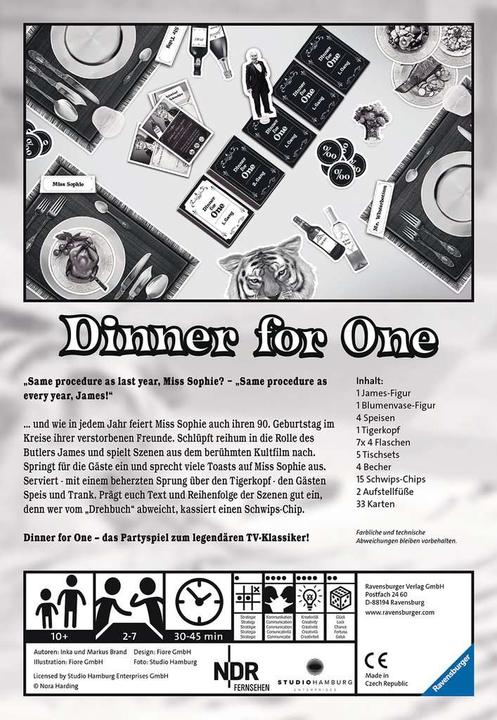 Produktbild Ravensburger Dinner for One (Deutsch)