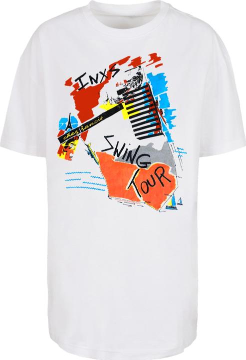 Produktbild Merchcode Ladies INXS - Swing Tour Oversized Boyfriend Tee - 181619 (L)
