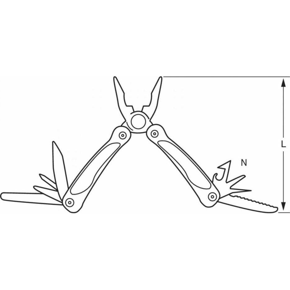 Thumbnail - Bahco, Multi-Tool, Multifunktionswerkzeug 18 in 1, Aluminium, 150 mm (18 Funktionen)