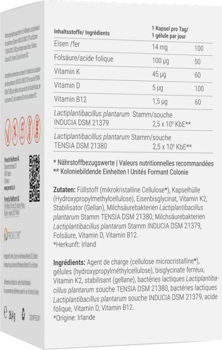 Nährwerte und Zutaten Provectis Nutra 2 in 1 ProFem Kapseln Flasche 60 Stk (60 Stück, Kapseln)