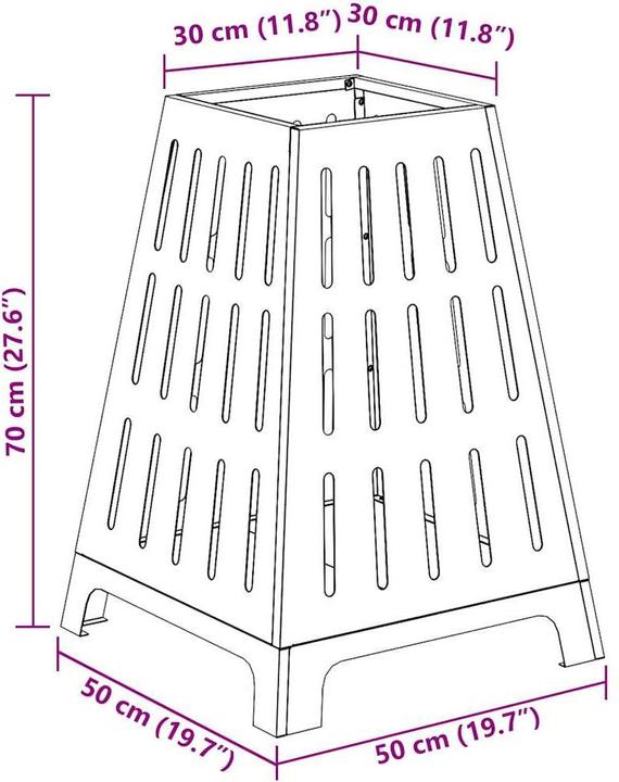Immagine prodotto vidaXL Feuerstelle (50 cm)