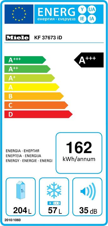 Energy Label Miele KF 37673 iD Re (266 l)