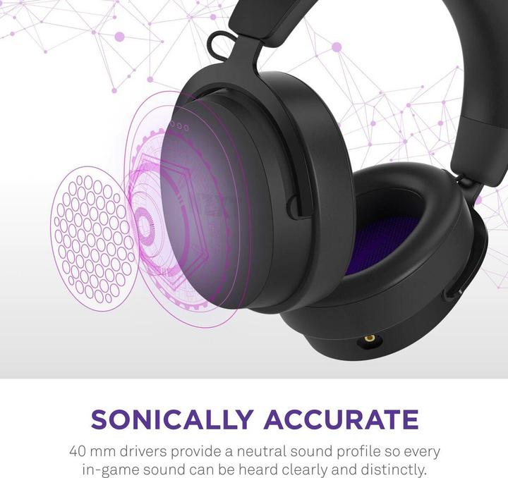 Actual product image MSI NZXT Wired Closed Back Headset 40mm Black V2 AP-WCB40-B2 retail (Cable)