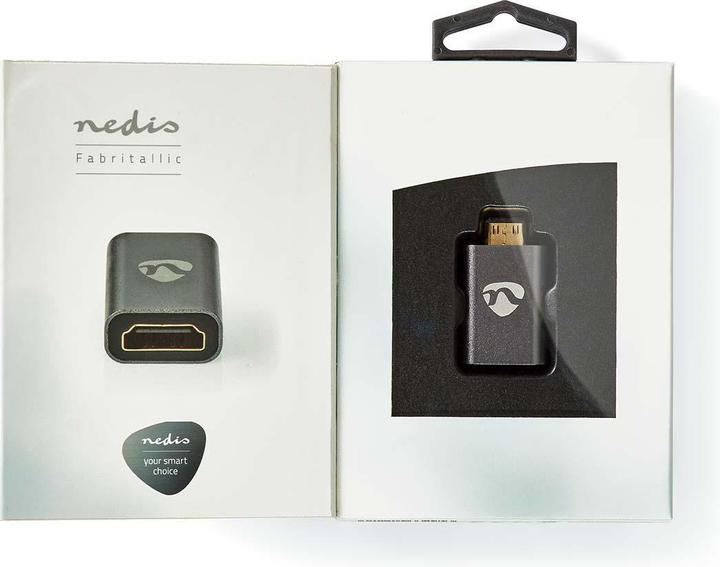 Produktbild Nedis HDMIT Adapter HDMIT Male / HDMIT Mini Connector HDMIT Female / HDMIT Output Gold Plated Straig (HDMI, Mini HDMI, 3.40 cm)