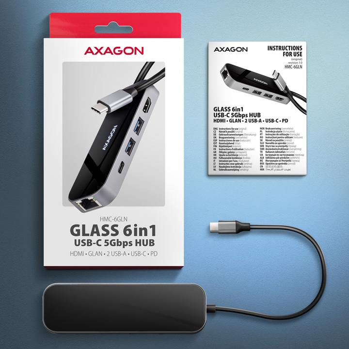 Image du produit Axagon Nicht kategorisiert (USB-C, 6 ports)