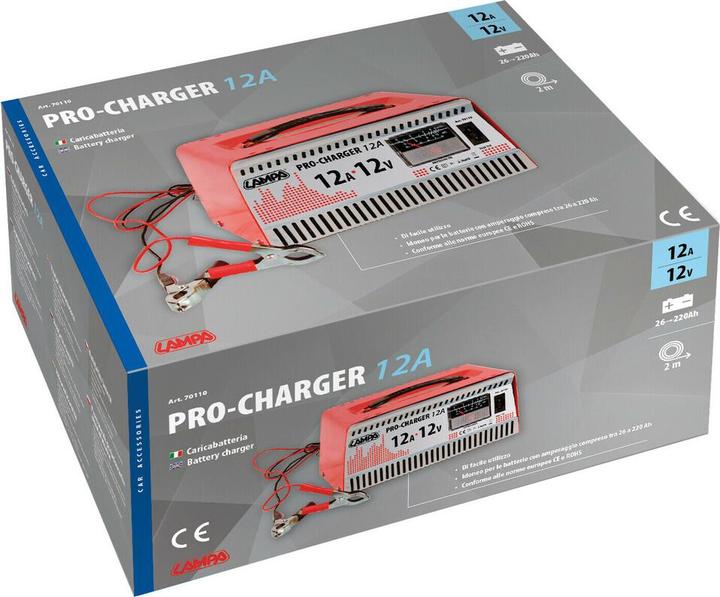 Image du produit Lampa Pro-Charger Chargeur de batterie 12V - 12A - Elextronic (12V, 12 A)