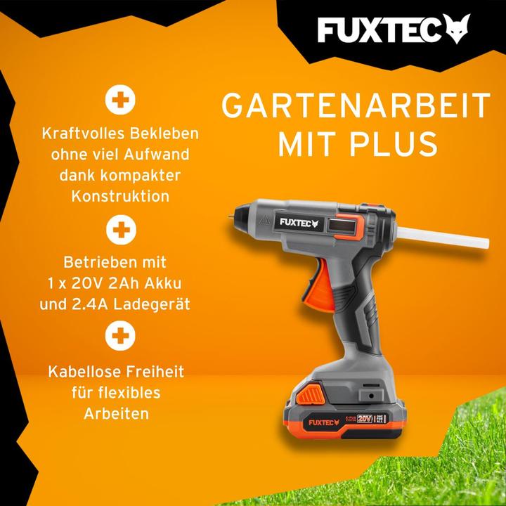 Actual product image Fuxtec 20V cordless hot glue gun FX-E1GG20