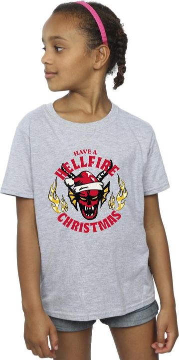 Immagine prodotto Netflix Stranger Things Hellfire Christmas Maglietta Ragazze (152, 158)