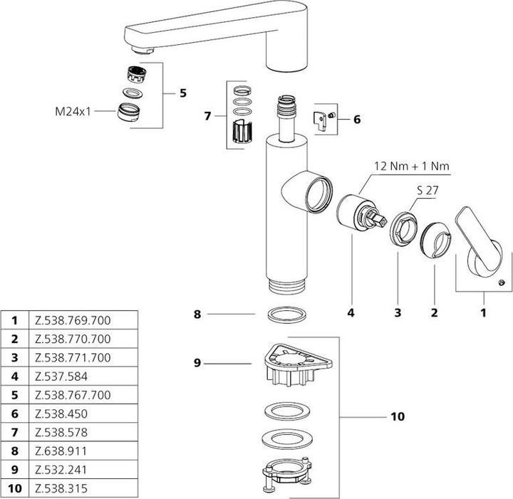 Image du produit KWC Batteries d'évier Domo E