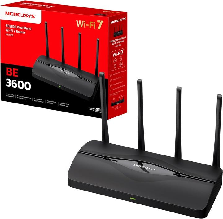 Actual product image Mercusys BE3600 Dual-Band Wi-Fi 7 Router
