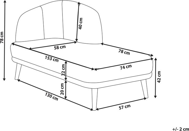 Produktbild Beliani Tanlay (Recamiere)