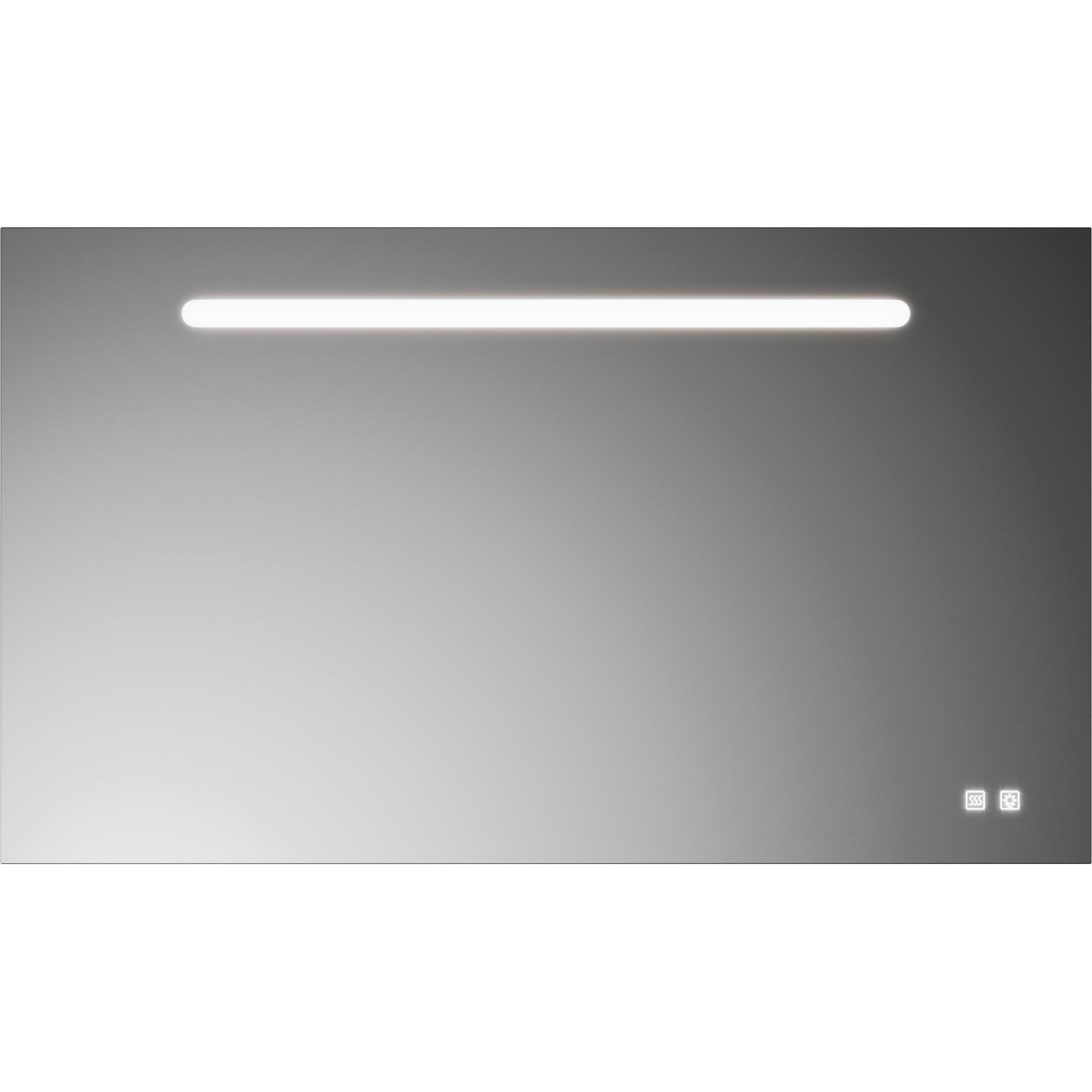 burgbad, Spiegelschrank, Lin20 Lichtspiegel, mit horizontaler LED-Beleuchtung, 1200x700mm