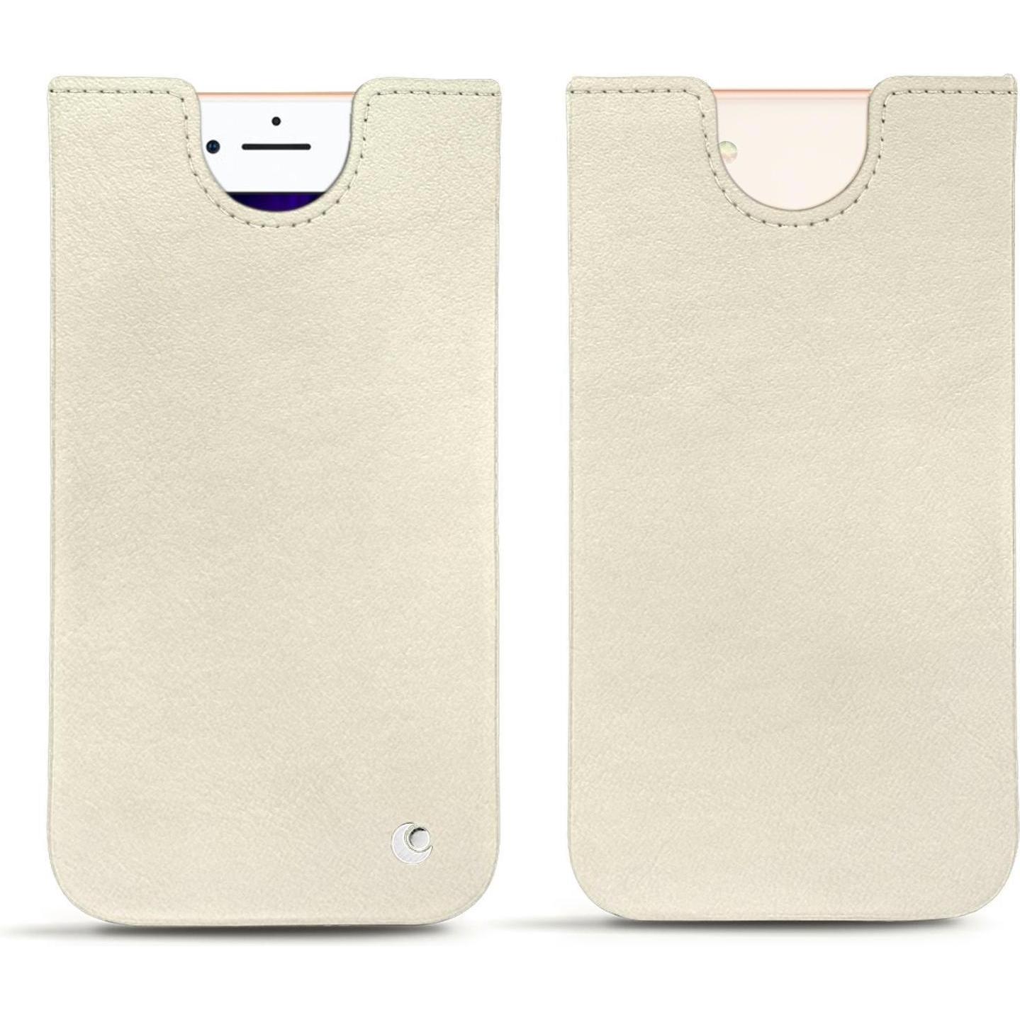 Noreve Lederschutzhülle (Apple iPhone 8), Smartphone Hülle, Weiss