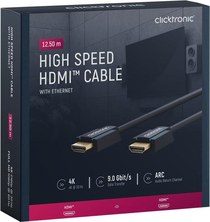 Produktbild clicktronic HDMI (Typ A) — HDMI (Typ A) (12.50 m, HDMI, 2.0)