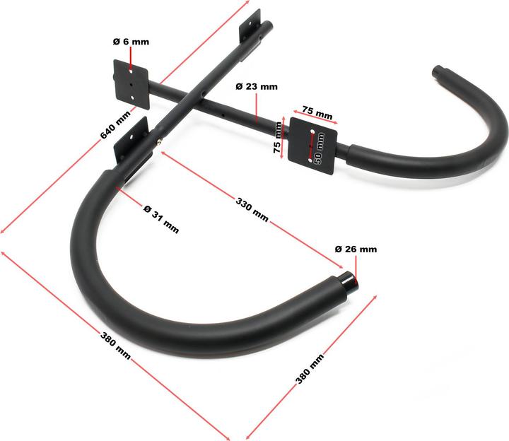 Actual product image Wiltec Kayak wall bracket Wall storage SUP hanging device