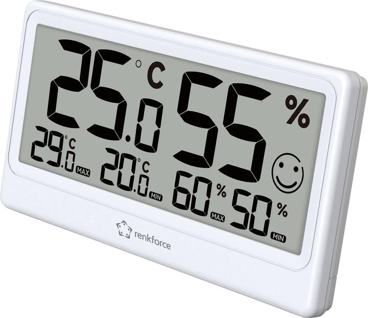 Produktbild Renkforce RF-6416470 Thermo-/Hygrometer Weiss