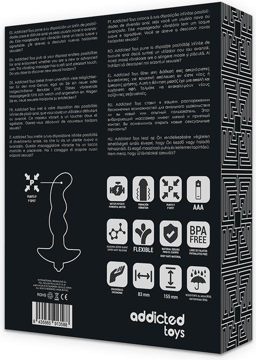 Image du produit Addicted toys Masseur Anal Avec Vibration Noire