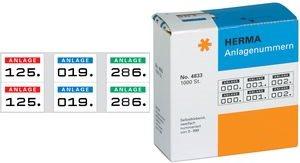 Produktbild HERMA Anlagenummern