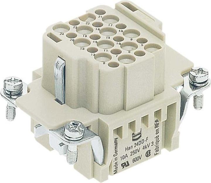 Produktbild Harting HAN DD Steckverbinder, Einsatz Typ 6B Buchsen-Crimpanschluss max 2,5mm2, 10A24 polig