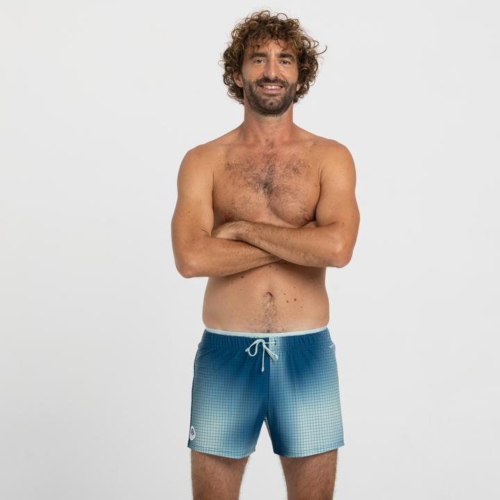 Immagine prodotto Nabaiji Pantaloncini da bagno corti da uomo - 100 Camo blu (XL)