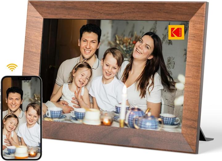 Produktbild Kodak WLAN-Digitaler Bilderrahmen mit Touchscreen, automatischer Rotation und Cloud-Speicher (10.10", 1280 x 800 Pixel)