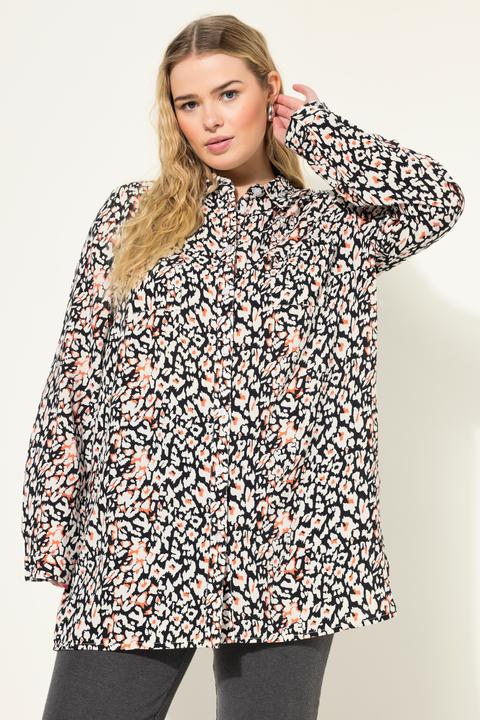 Produktbild Studio Untold Hemdbluse, Boxy Shape, Leo-Print, Langarm (46, 48)