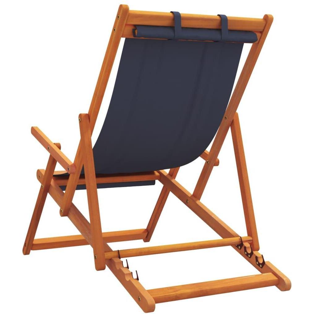 VidaXL, Liegestuhl, Strandstühle 2 Stk. Klappbar Stoff (127 cm)