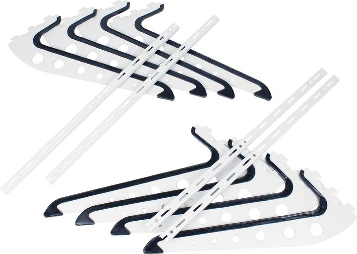 Actual product image Wiltec Wall Mounted Surfboard Rack 4x25kg for Snowboard Wakeboard Ski Skateboard Longboard Paddle etc.