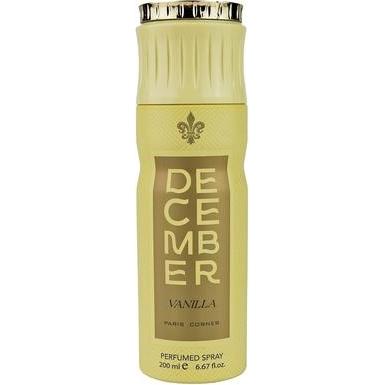 Paris Corner, Deodorante, December Vanilla 200ml Deodorant Spray (Getto vaporizzato, 200 ml)