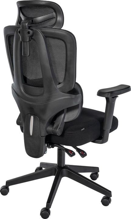 Image du produit CLP Chaise de bureau Altamont réglable en hauteur pivotante ergonomique avec appuie-tête