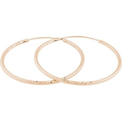JVD, Ohrringe, Pink gold plated earrings rings SVLE0215XD5RO - Diameter: 4.5 cm
