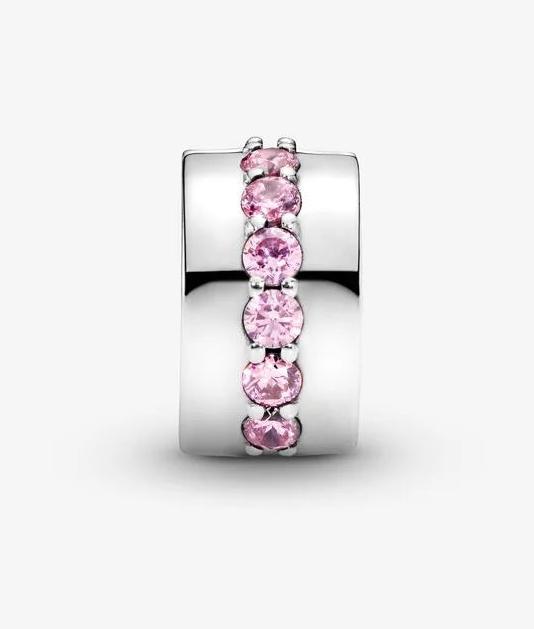 Immagine prodotto Pandora Charms/perline rosa che brillano sul sentiero (1.06 cm, Argento)