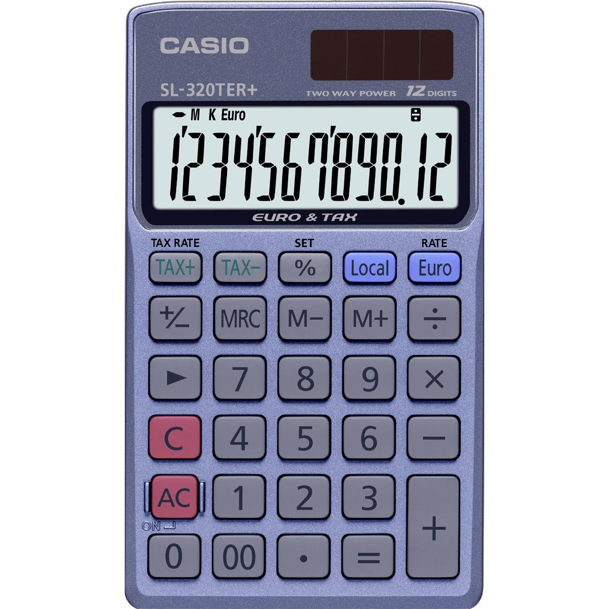 Casio, Taschenrechner, Sl-320ter (Batterien, Solarzellen)