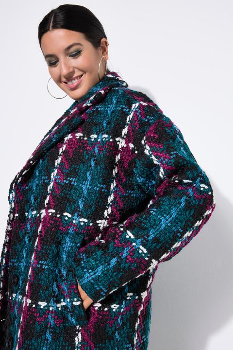 Produktbild Studio Untold Karomantel, oversized, Reverskragen