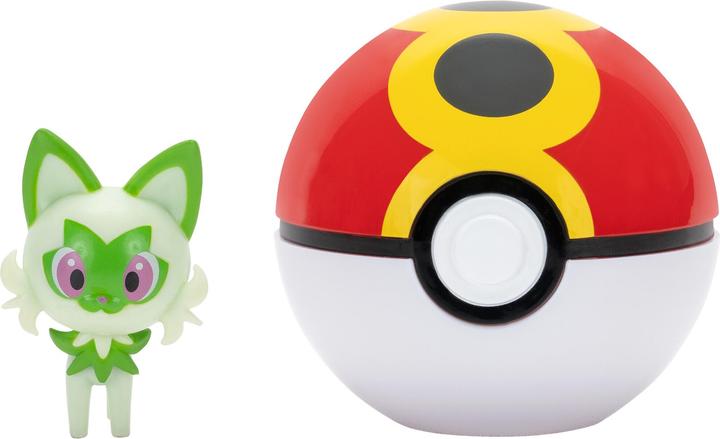 Actual product image Pokémon - Clip N Go Sprigatito with Repeat Ball - (PKW4151)