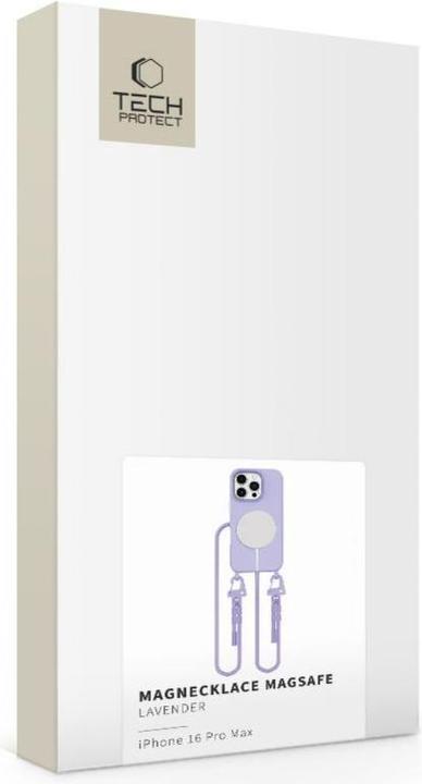 Produktbild Tech-Protect MagNecklace MagSafe Case with Lanyard for iPhone 16 Pro Max - Purple