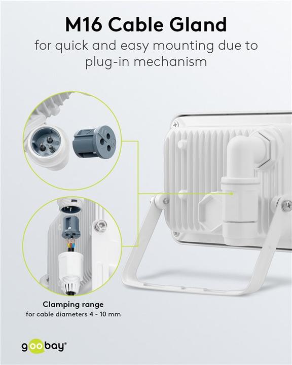 Image du produit Goobay Projecteur d'extérieur à LED, 20 W (1706 lm, IP65)