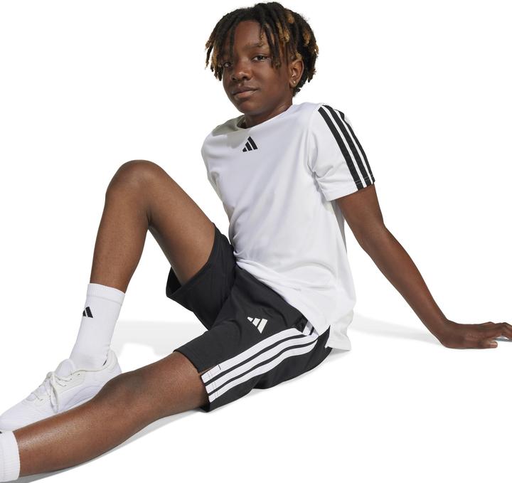 Produktbild adidas Unisex-Kinder Train Essentials 3-Stripes Short Pants, Black/White (164)