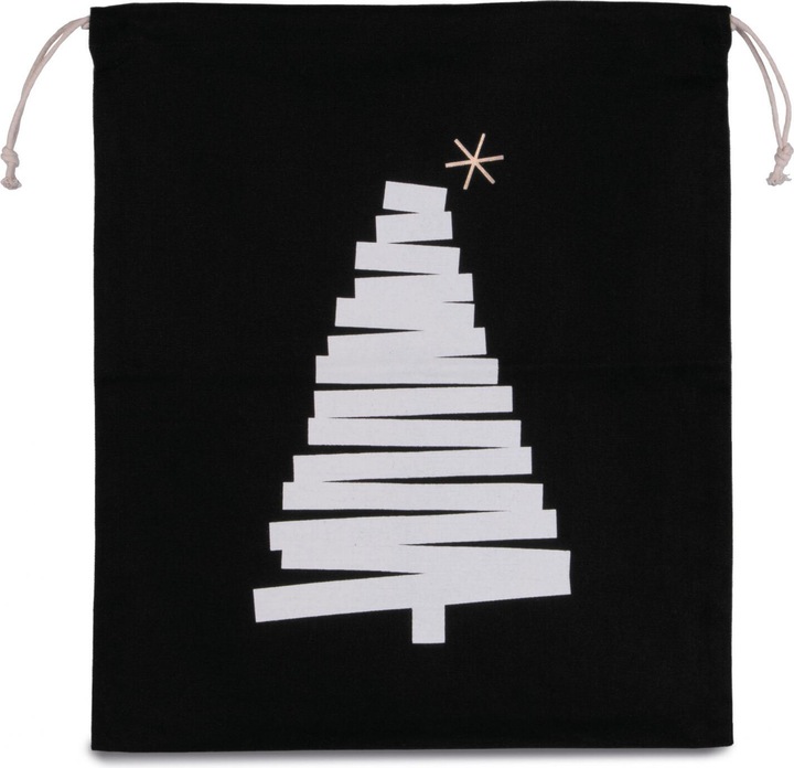 Kimood Accessoire-Tasche Tannenbaum-Motiv Baumwolle