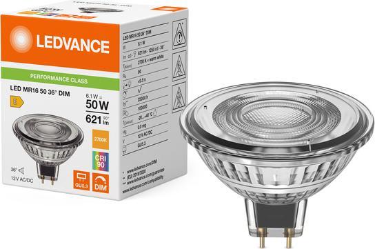 Actual product image Ledvance LED reflector lamp MR16 (GU5.3, 6.10 W, 621 lm, 1 x, E)