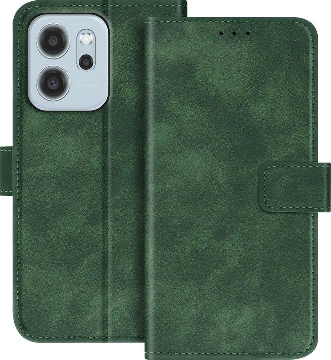 Actual product image OEM Back panel cover TENDER Book Case for OPPO RENO 14 / 14F green (Oppo Reno14, Oppo Reno14 F)