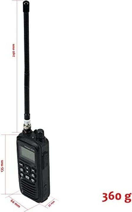 Actual product image PNI Portable CB radio Escort HP 82, Multistandard, 4 W, 12 V, AM-FM, NRC, Dual Watch, Roger Bee