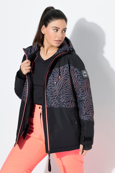Actual product image Ulla Popken Neon Ripple Performance Snow Coat (60)