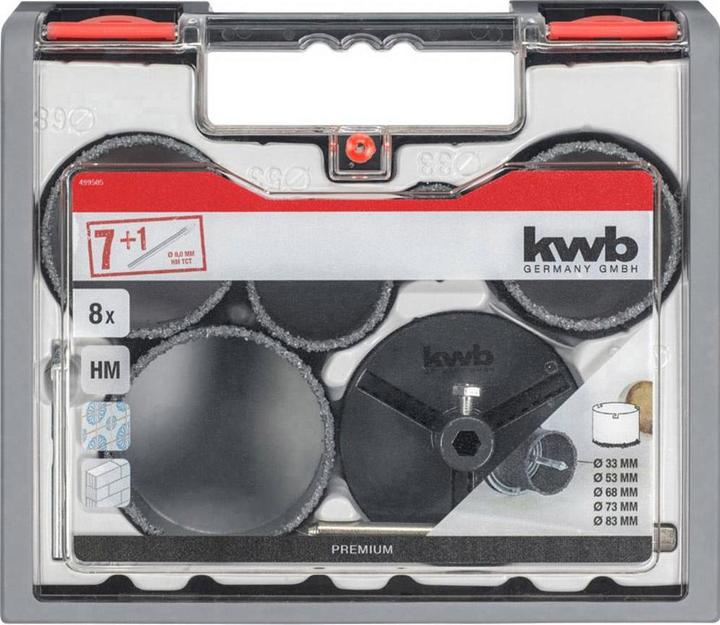 Produktbild kwb FliesenlegerSet HM bestreut (83 mm, 33 mm, 68 mm, 73 mm)