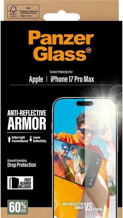 Actual product image PanzerGlass Anti-Reflective Armor (1 pcs., Apple iPhone 17 Pro Max)