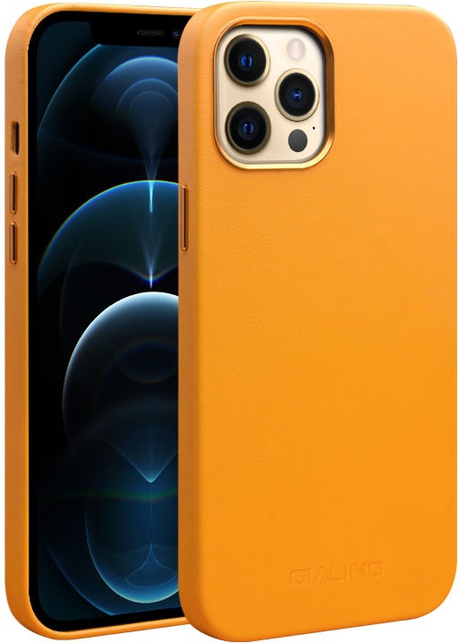 Produktbild QiAlino Hülle (MagSafe kompatibel) Orange (Apple iPhone 12 Pro Max)