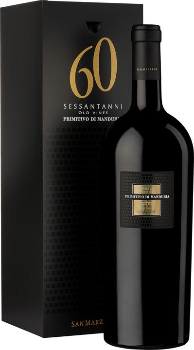 Produktbild San Marzano Primitivo di Manduria DOC Sessantanni 1.5 L Magnum Apulien (1 x 150 cl, 2019)