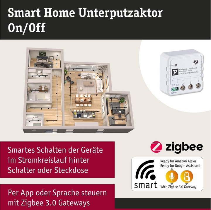Produktbild Paulmann Unterputzaktor Zigbee