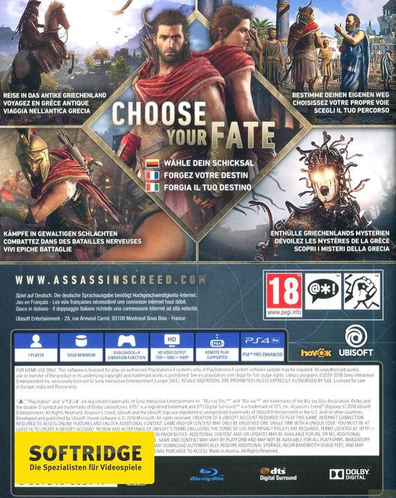 Produktbild Ubisoft Assassin's Creed Odyssey (PS4, Multilingual)