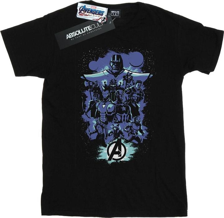 Actual product image Mens Avengers Endgame Space Sketch T-Shirt (L)